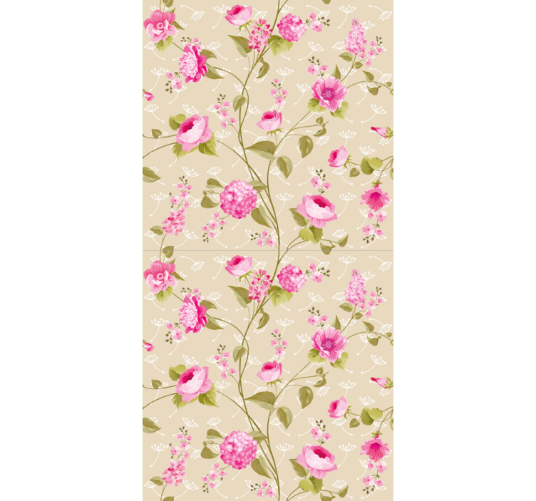 Rollo mit Blumen Vintage blumendruck - TenStickers
