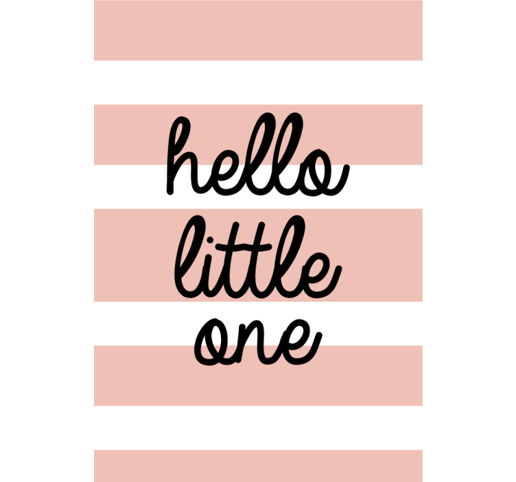 Rollo Fenster Spruch hello little one - TenStickers