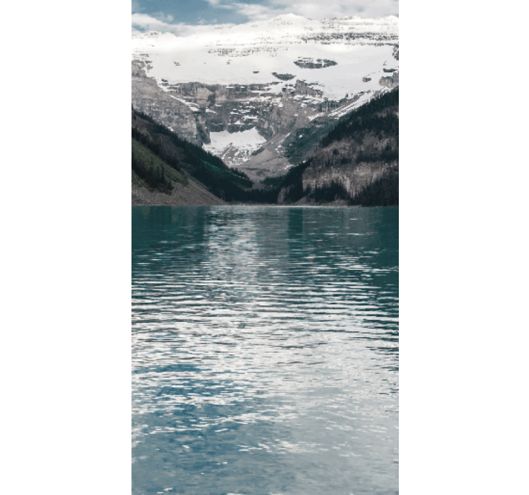 Rollo Fenster Originell bergseereflexionen - TenStickers