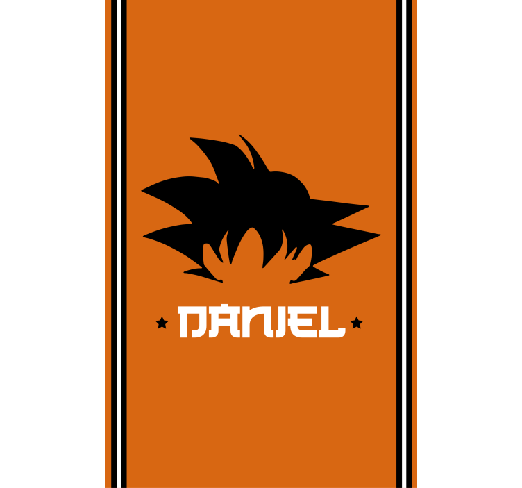 Rollo mit Superhelden goku personalisierbar - TenStickers