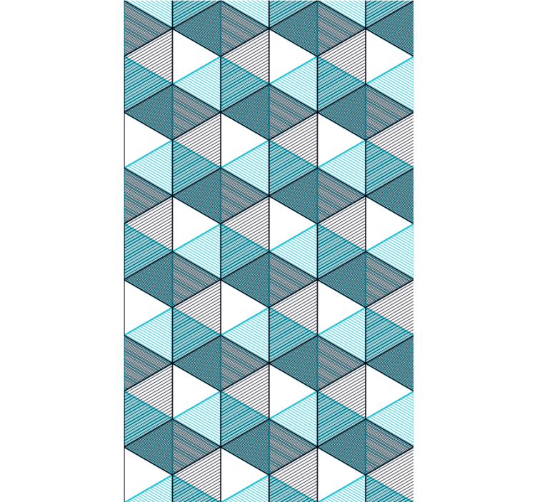 Textur und Muster Rollos Geowürfel-illusion - TenStickers