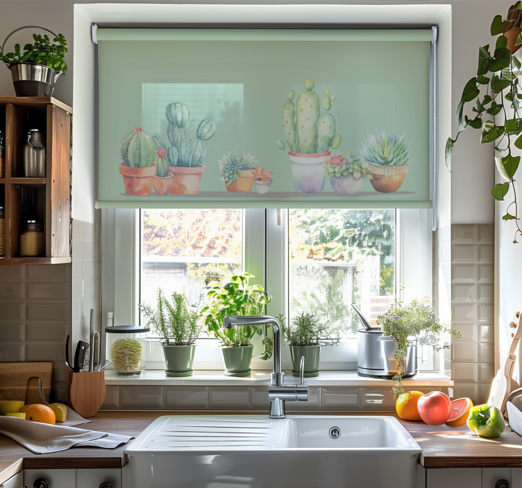 Rollo Kaktus minimalistischer stil - TenStickers