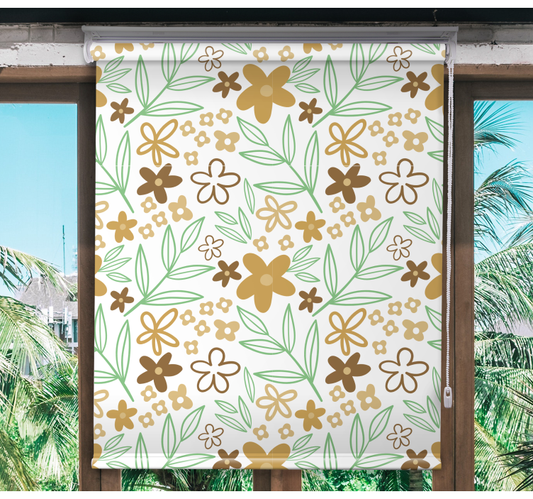 Rollo Fenster Blumen und Pflanzen blumenmotiv-design - TenStickers