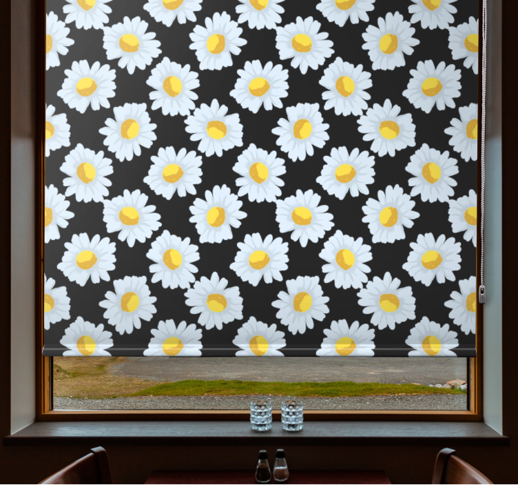 Rollo Fenster Blumen und Pflanzen gänseblümchen-blumenthema - TenStickers