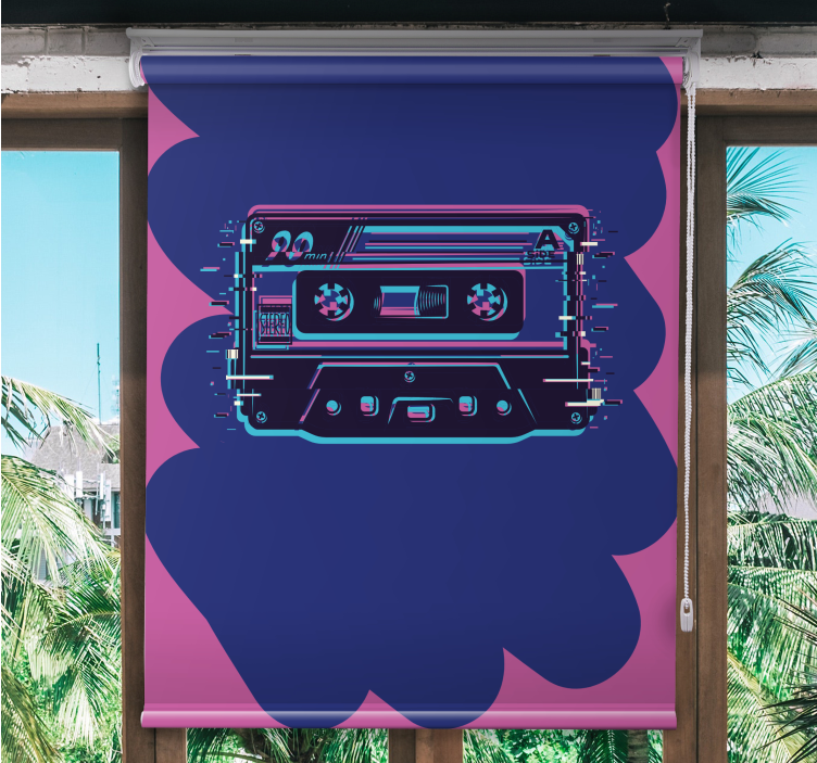 Rollo Fenster Gamer retro-kassettenillustration - TenStickers