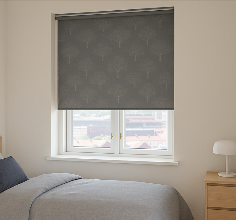 Rollo Fenster Jugendzimmer baummuster - TenStickers