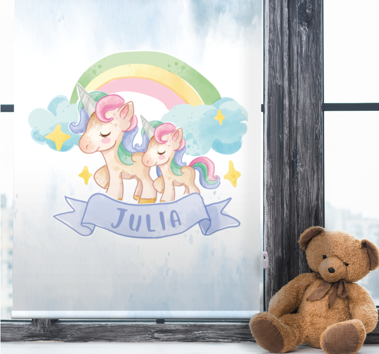 Rollo Fenster Kinderzimmer einhorn-abenteuer - TenStickers
