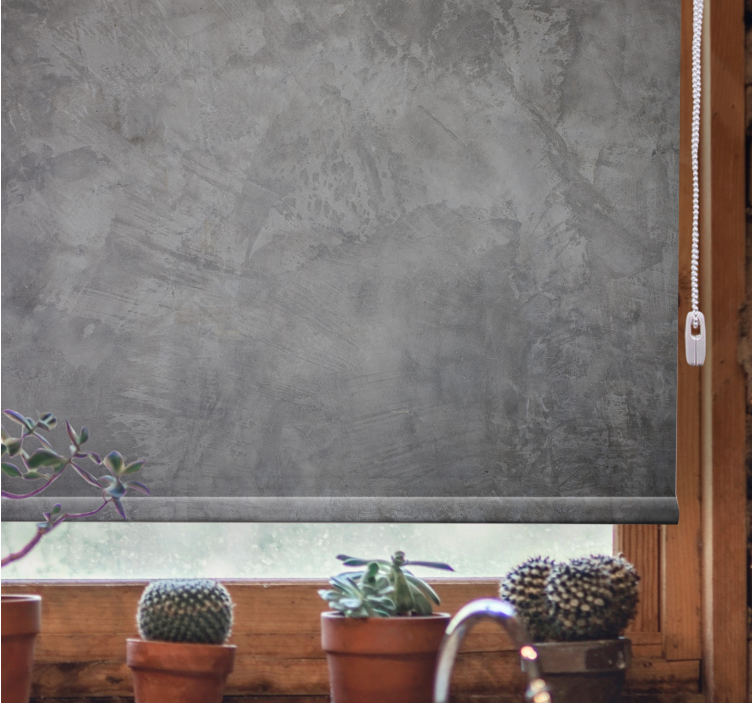 Rollo Fenster mit Muster betonwandmuster - TenStickers