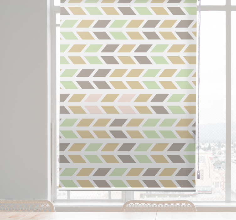 Rollo Fenster Modern chevron-pfeilmuster - TenStickers