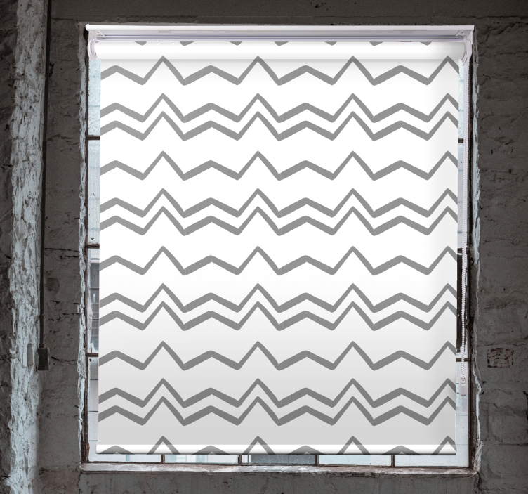 Rollo Fenster mit Muster chevron-streifenmuster - TenStickers