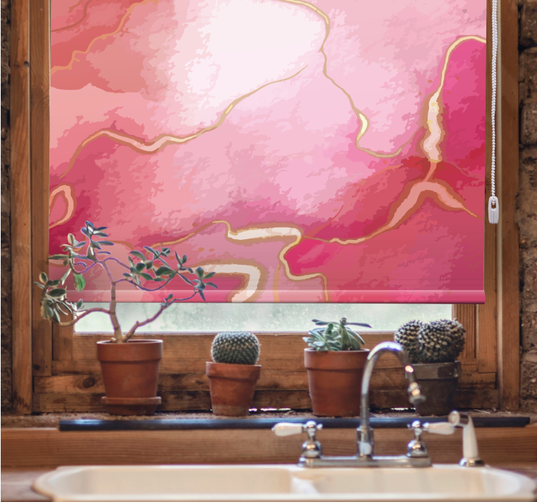 Rollo fenster mit muster elegante fließende designs - TenStickers