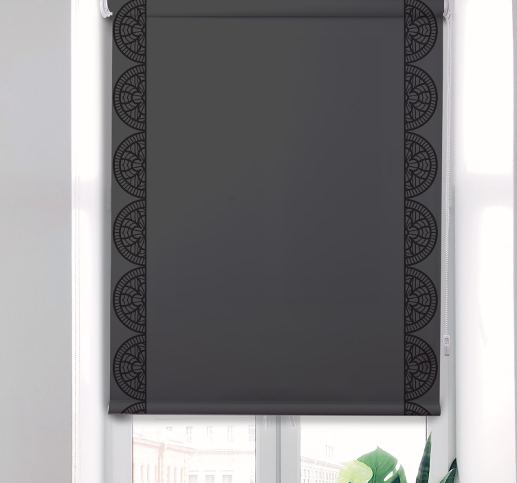Rollo Fenster mit Muster kreisförmiges geometrisches muster - TenStickers