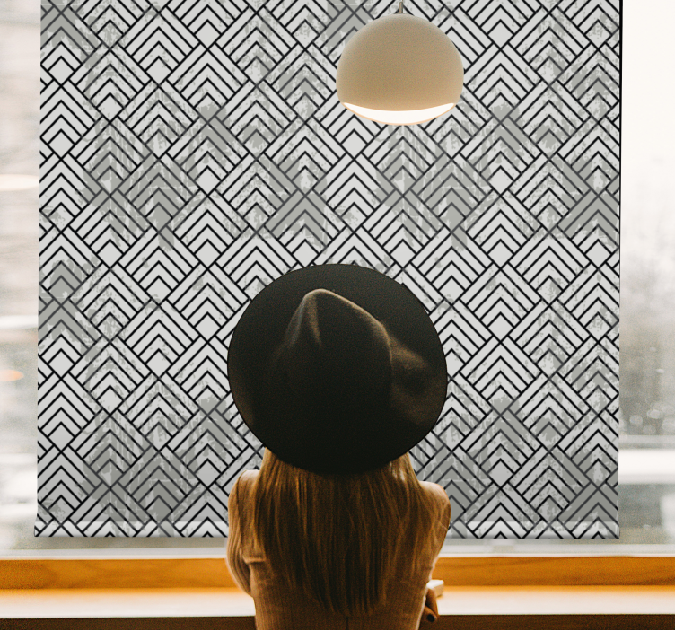 Rollo Fenster Modern geometrischer anordnungsstil - TenStickers