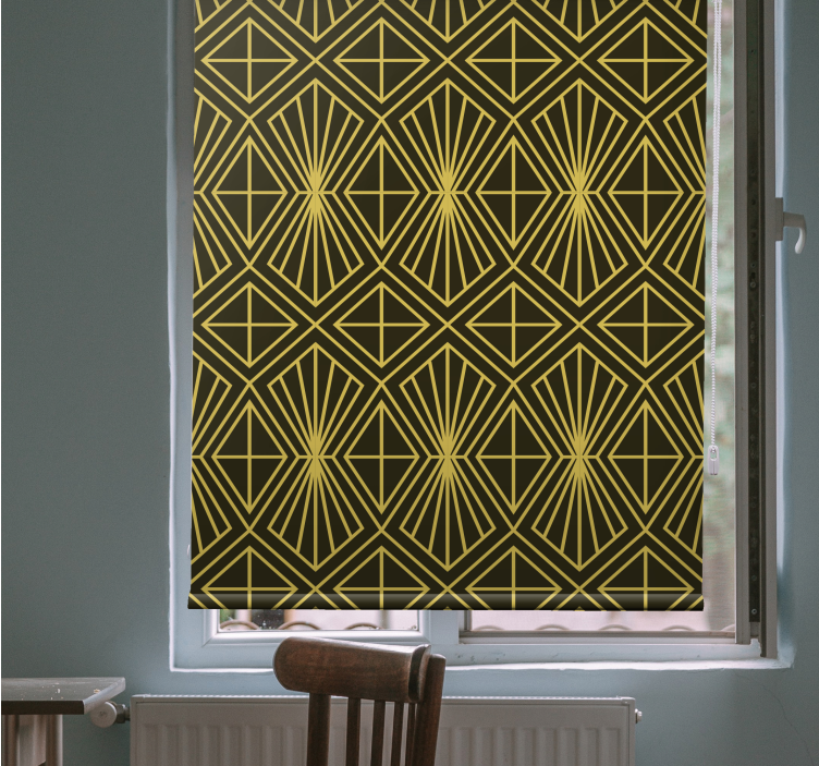 Rollo Fenster Elegant geometrisches strahlenmuster - TenStickers