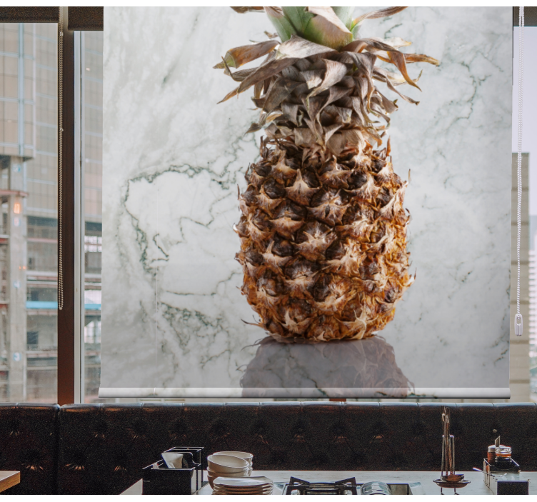 Rollo Fenster Obst ananas-genuss - TenStickers