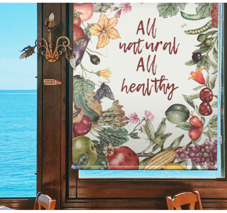 Rollo Fenster Küche alles natürlich und gesund - TenStickers