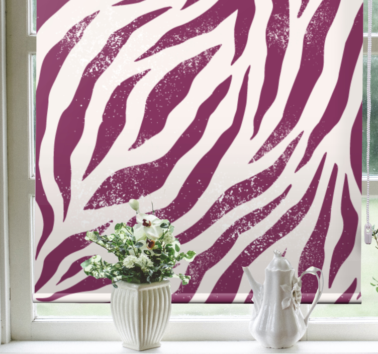 Rollo Fenster Tiermuster zebrastreifen-thema - TenStickers
