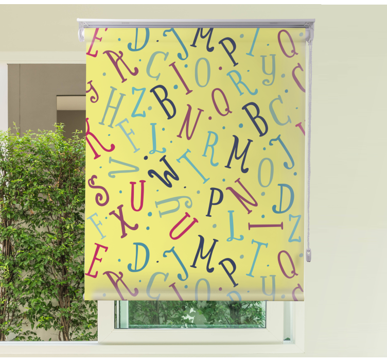 Kind Rollos Bunte buchstaben - TenStickers