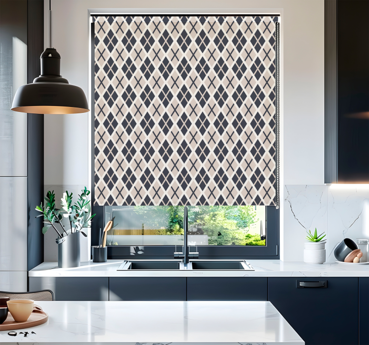 Rollos Skandinavisch rautenmuster - TenStickers