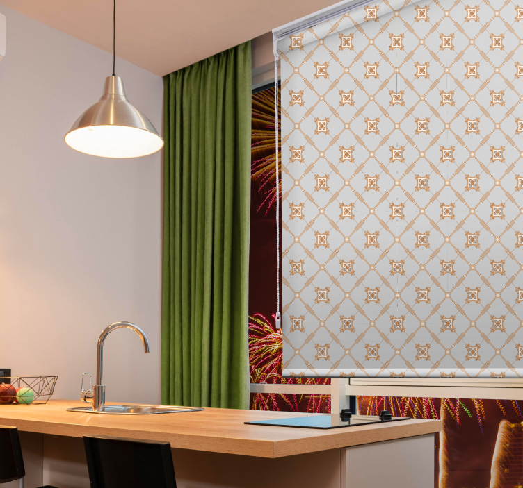 rollo mit Textur und Muster Raute im fliesenstil - TenStickers