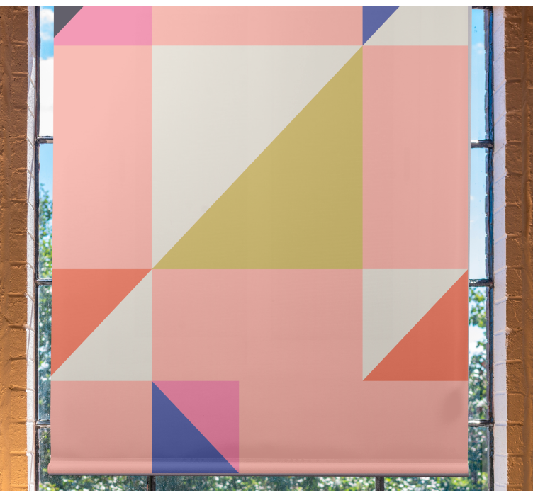 Rollo mit Zeichnungen Kunst geometrisches Muster - TenStickers