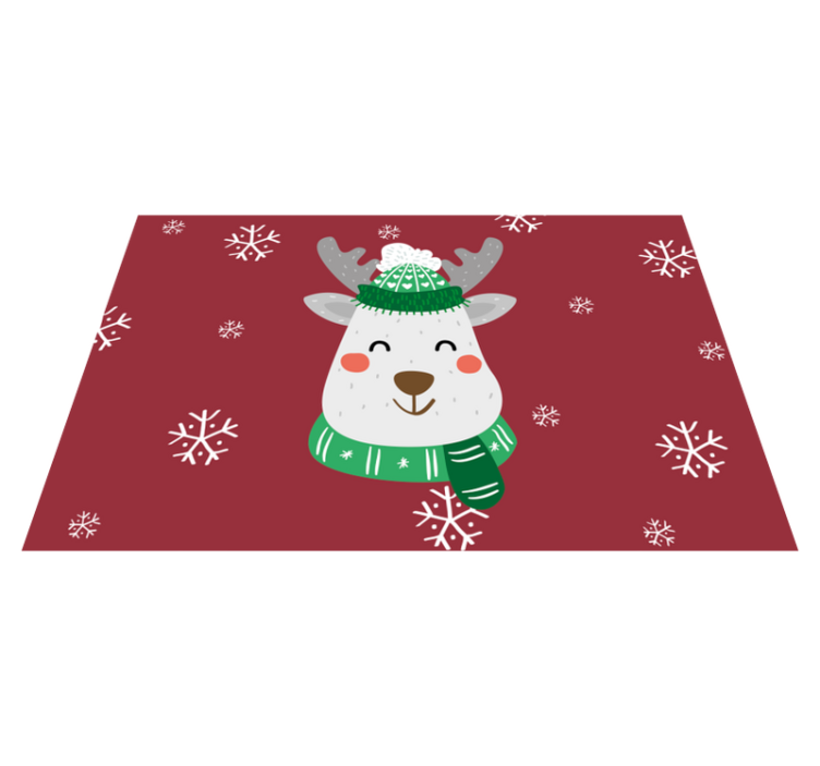 Weihnachtshirsch Tischset für Kinder - TenStickers