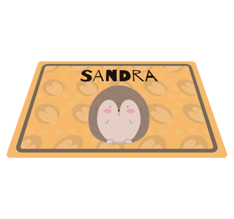 Tischset kinder mit niedlichem igel-motiv - TenStickers