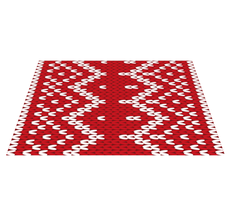 Tischset textur rotes geometrisches muster - TenStickers