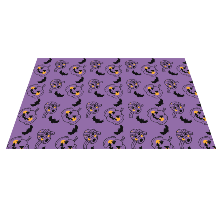 Tischset rechteckig Halloween mumien fledermäuse und cupkins - TenStickers