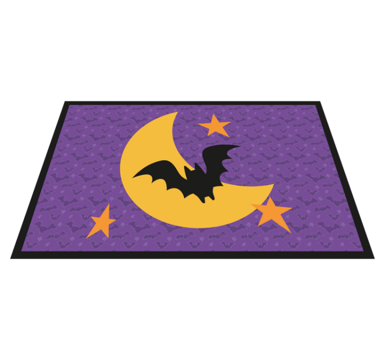 Mondsterne und eine fledermaus halloween Tischsets - TenStickers
