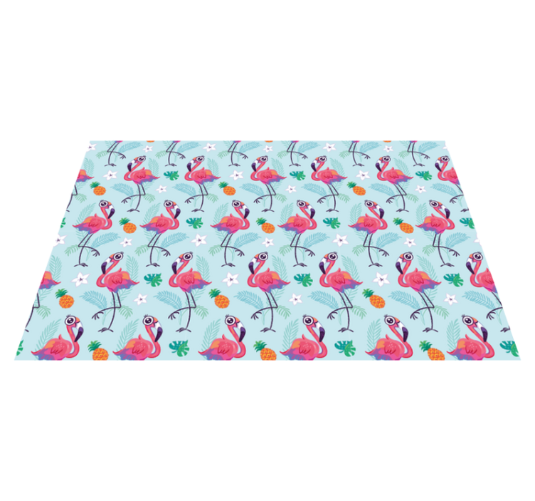 Tischsets originell mit tropischem flamingo-muster - TenStickers