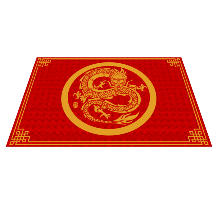 Tischset elegant Chinesischer drache - TenStickers
