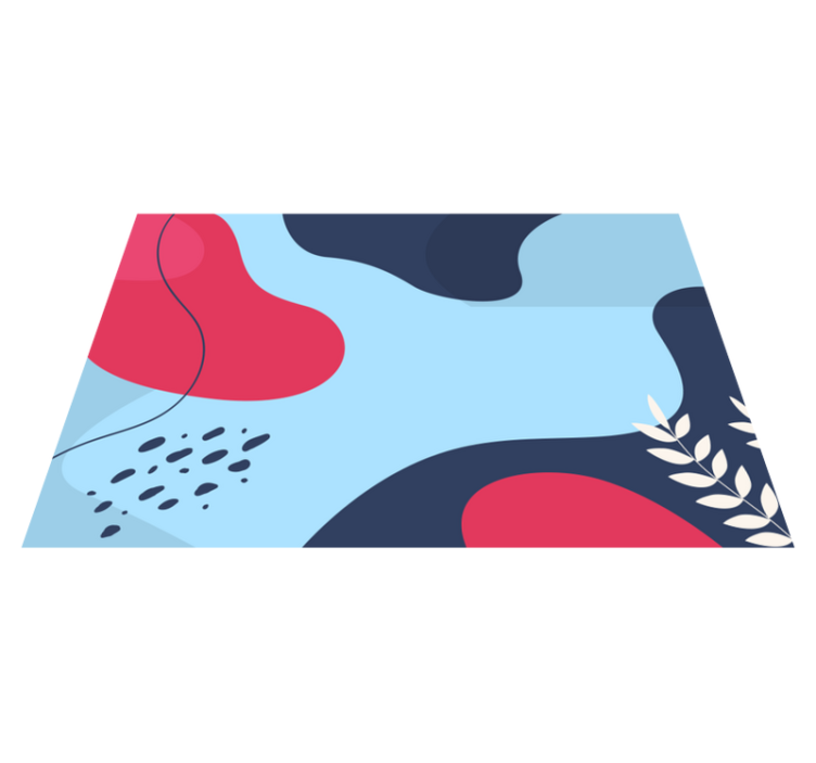 Tischsets originell mit bunten abstrakten formen - TenStickers