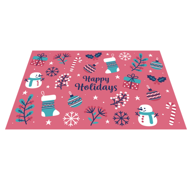 Tischset Weihnachten Schöne ferien - TenStickers