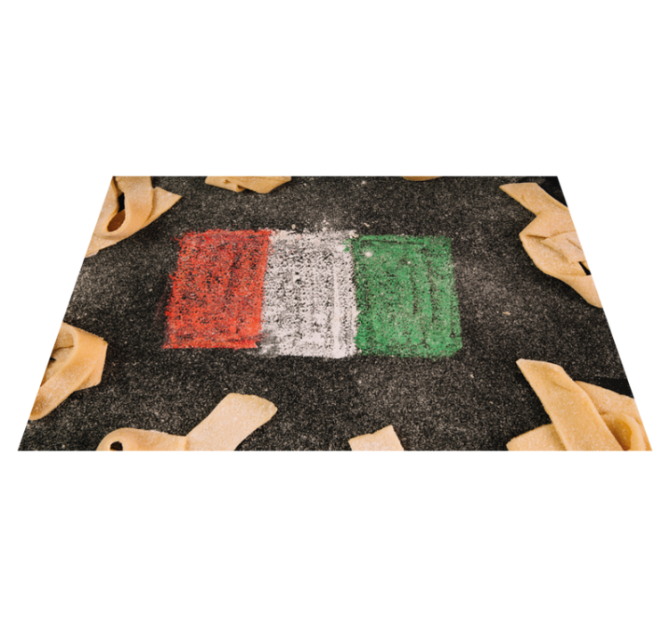 Tischsets originell italienische flagge kulinarik - TenStickers