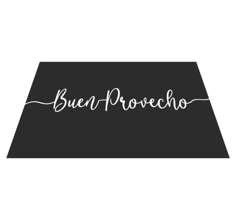 Tischset text elegante essensaffirmation - TenStickers