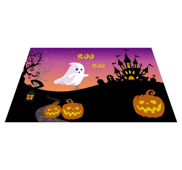 Tischset halloween gespenstische kürbisszene - TenStickers