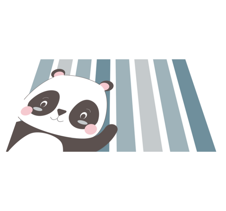 Tischset kinder im panda-design - TenStickers