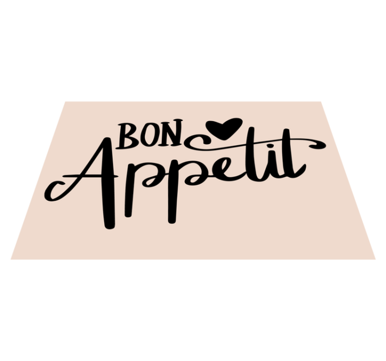 Tischset text guten appetit spruch - TenStickers