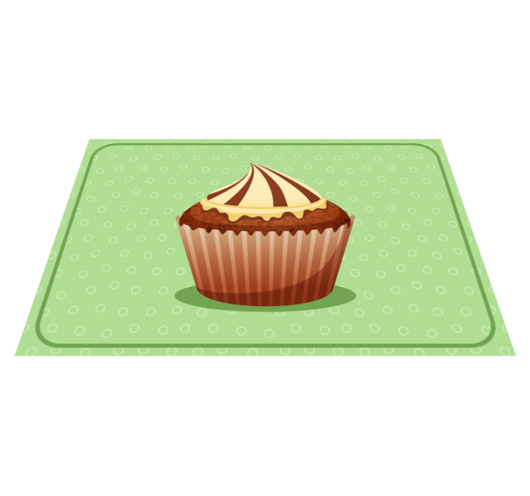Tischsets originell mit cupcake-motiv - TenStickers