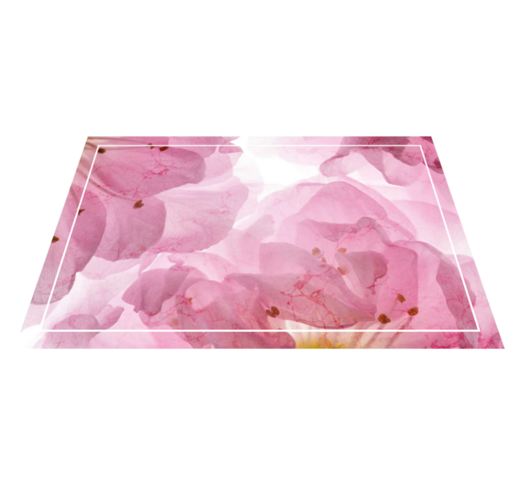 Tischset elegant mit sanftem blumenmuster - TenStickers