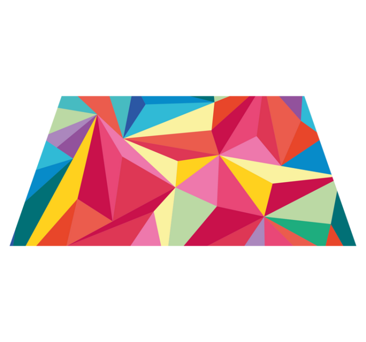 Tischsets originell geometrische farbkomposition - TenStickers