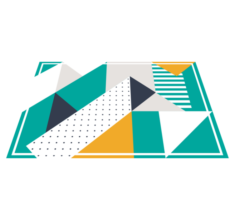 Tischset modern mit geometrischen mustern - TenStickers