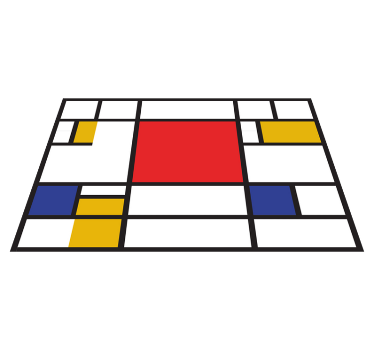Tischset modern Mondrian geometrische kunst - TenStickers