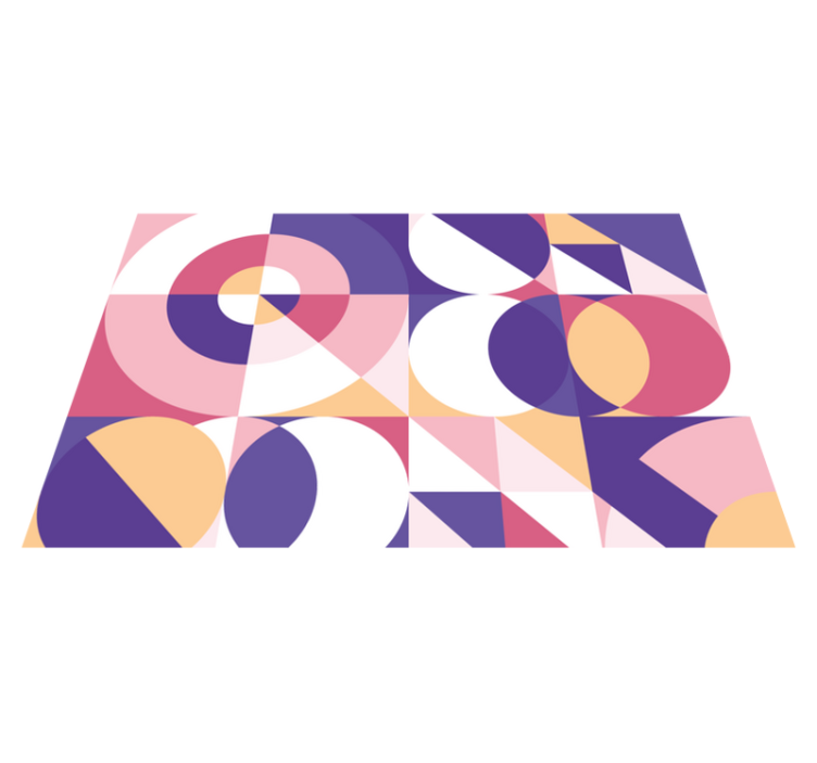 Tischset modern geometrische farbgestaltung - TenStickers