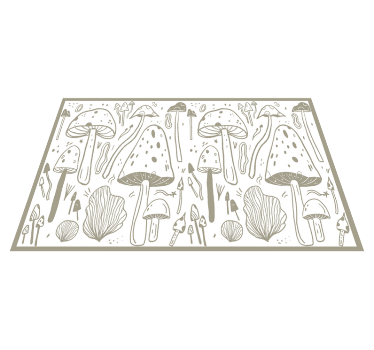 Tischsets originell pilz natur elemente - TenStickers