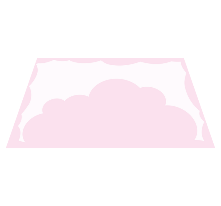 Tischset Kinder Rosa wolken und weißer himmel - TenStickers