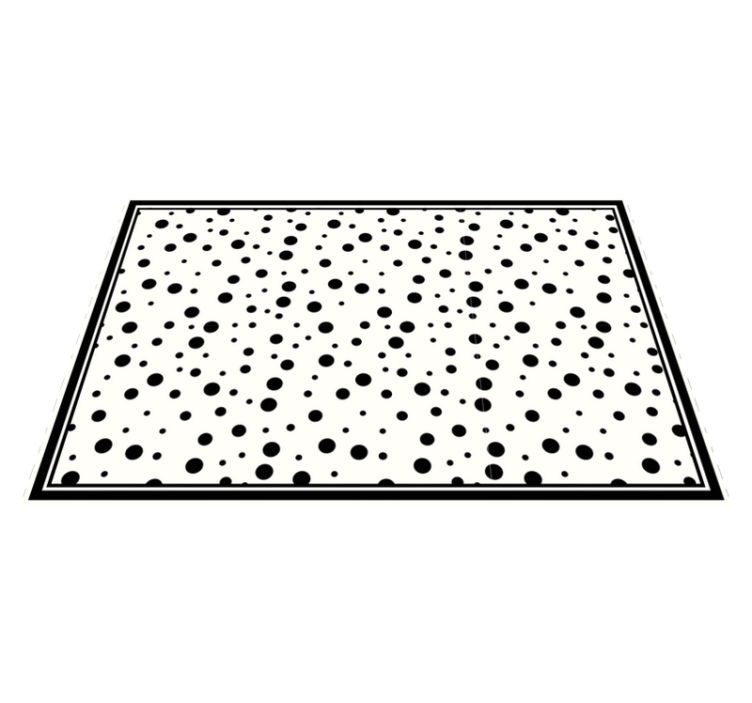 Tischset Zuhause Schwarze punkte auf weißem Hintergrund - TenStickers