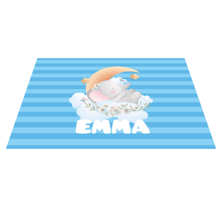 Tischset kinder im niedlichen elefantendesign - TenStickers