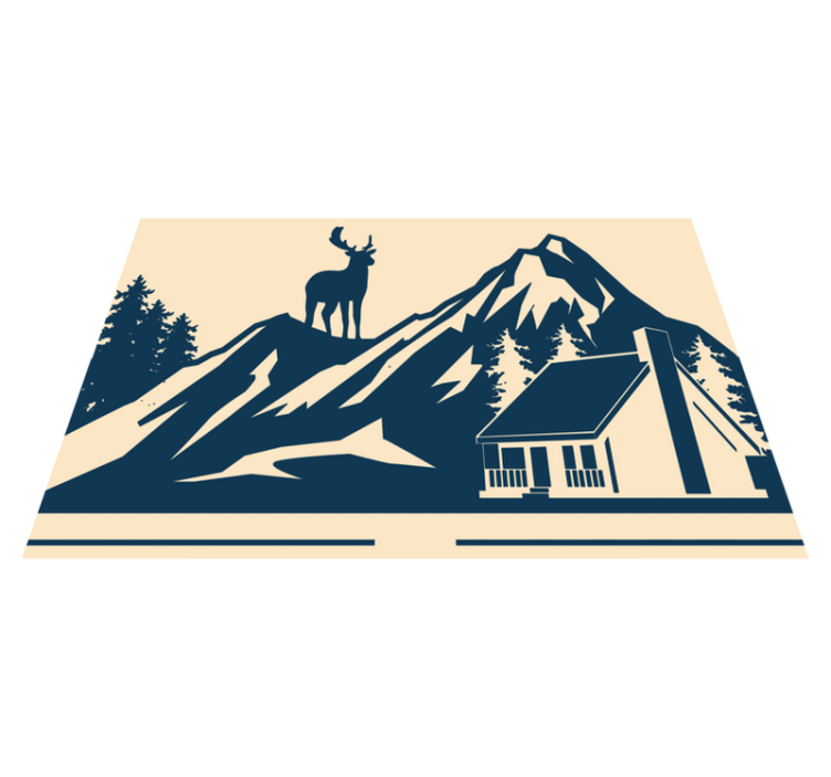Tischsets originell grand mountain landschaft - TenStickers